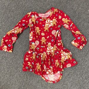 Posh Peanut Festive Red Gingerbread Dress